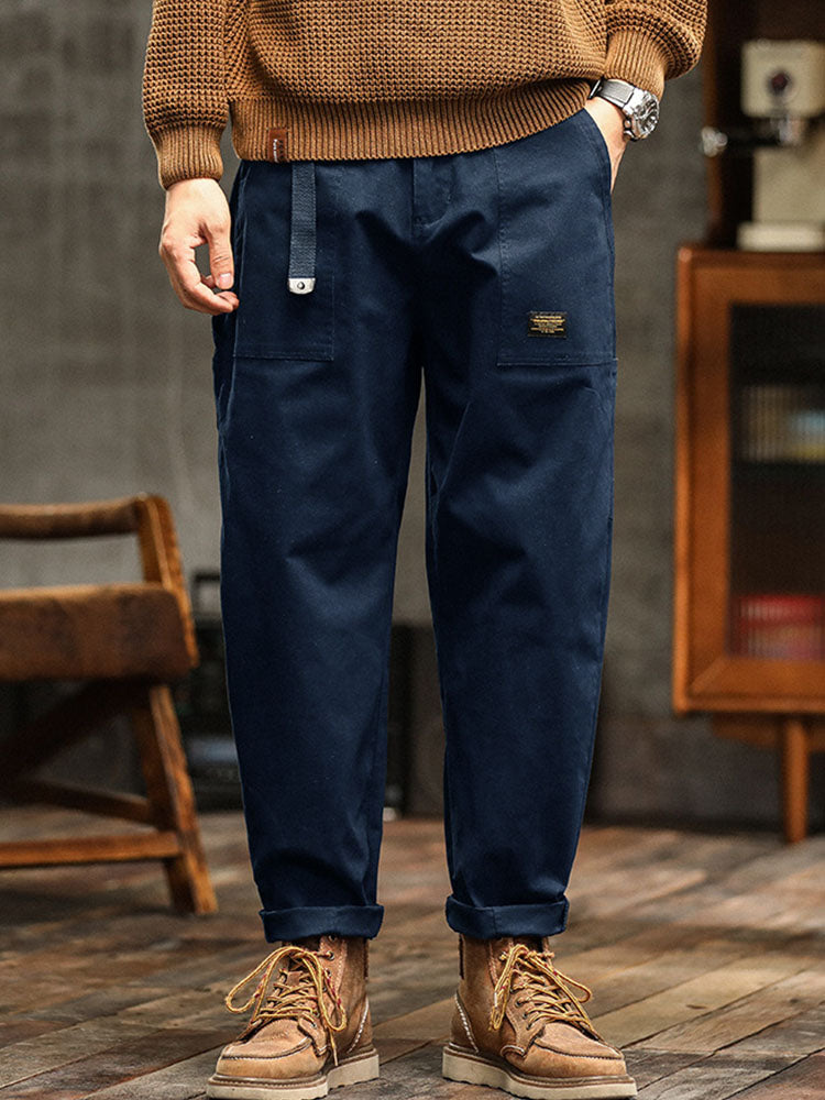Vittorio | Men's Relaxed Utility Pocket Trousers