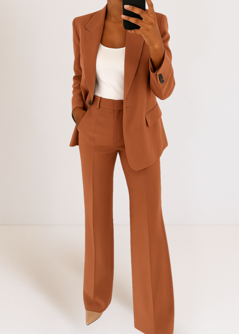 Women's Tailored Blazer and Straight-Leg Trousers Set original product image 4