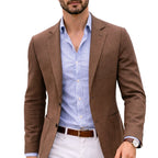 Men's Textured Knit Blazer with Notch Lapels – original product photo 5