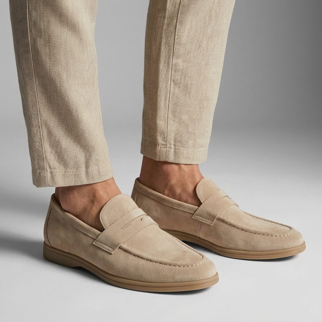 Evaristo Men's Suede-Look Classic Slip-On Loafers original product image
