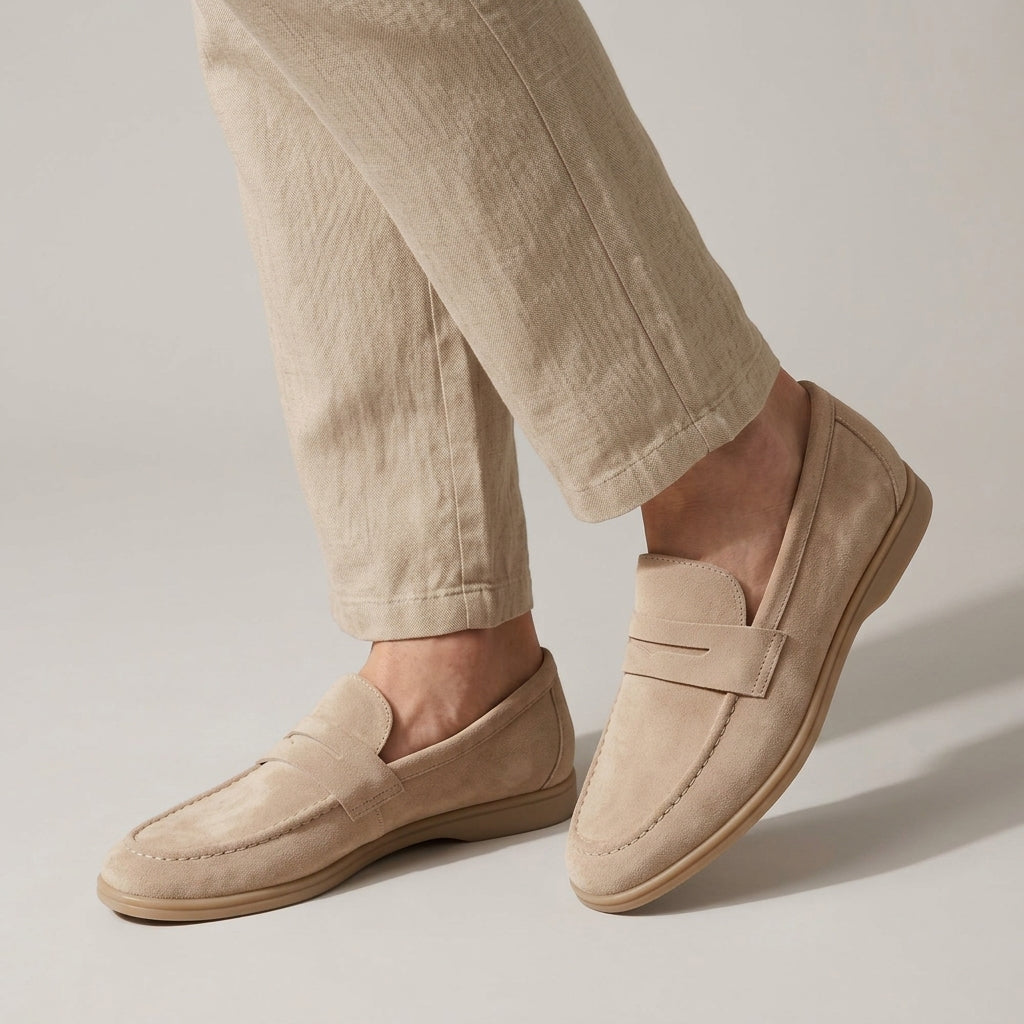 Evaristo Men's Suede-Look Classic Slip-On Loafers original product image