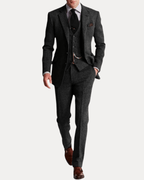 Riccardo textured men's three-piece suit original product photo