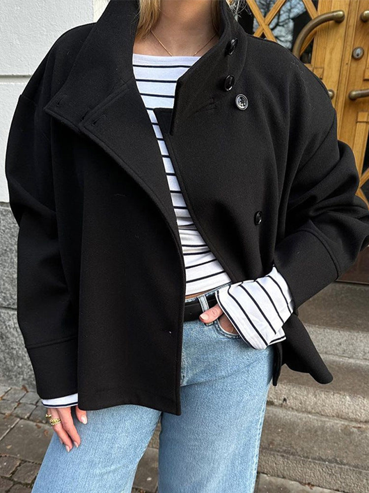 Giovanna Women's Short Double-Button Elegant Jacket original source view