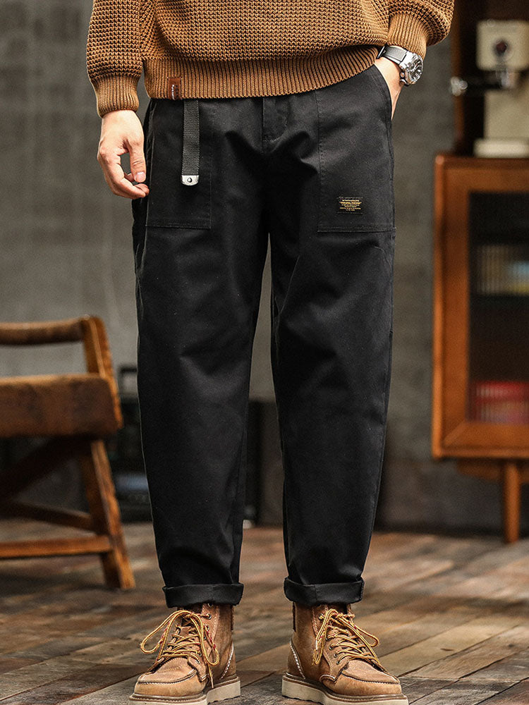Vittorio | Men's Relaxed Utility Pocket Trousers