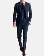Riccardo textured men's three-piece suit original product photo