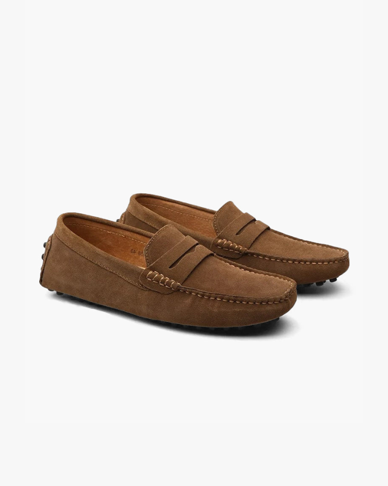 Sergio | Men's Classic Suede-Look Slip-On Loafers original photo 3