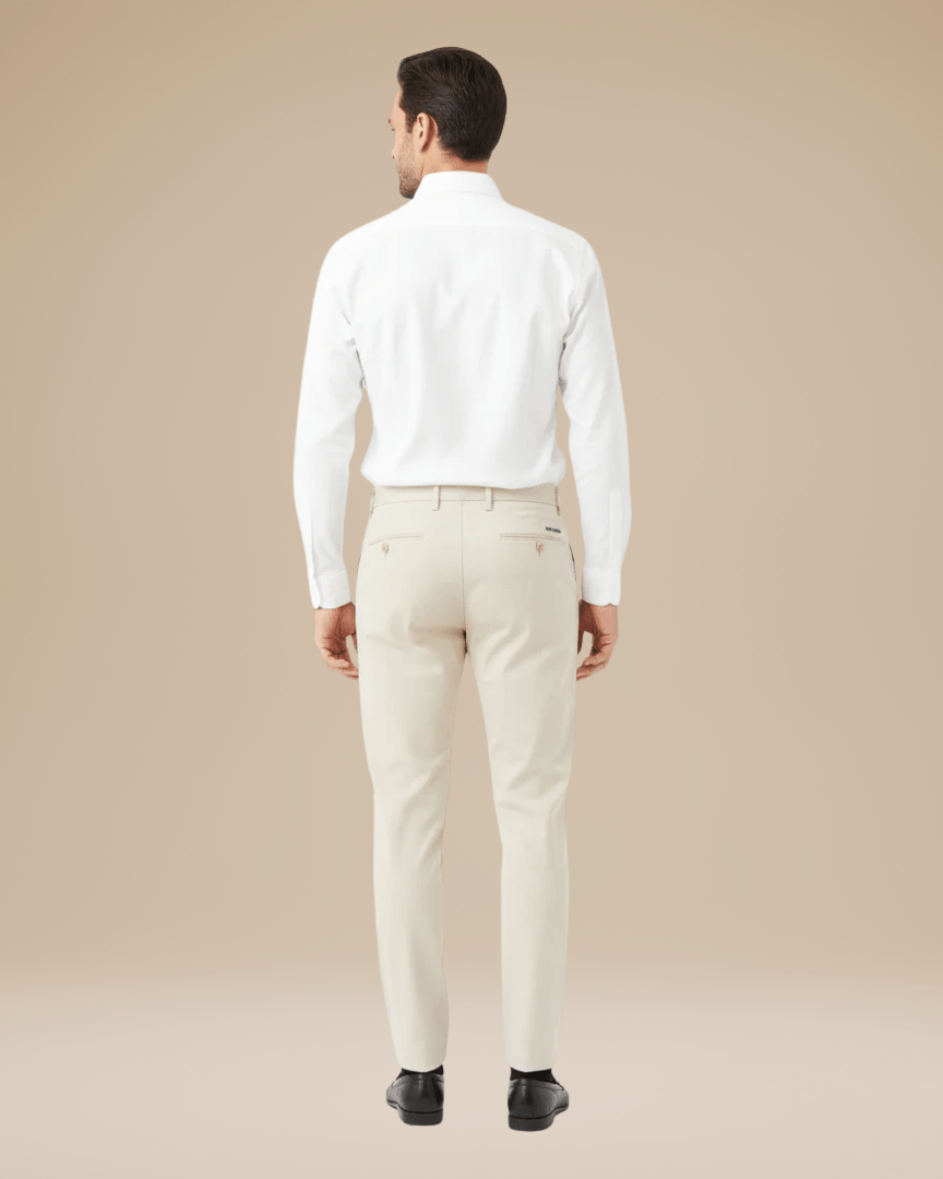 Lorenzo | Men's Slim-Tapered Lightweight Smart-Casual Trousers, original retailer photo 3