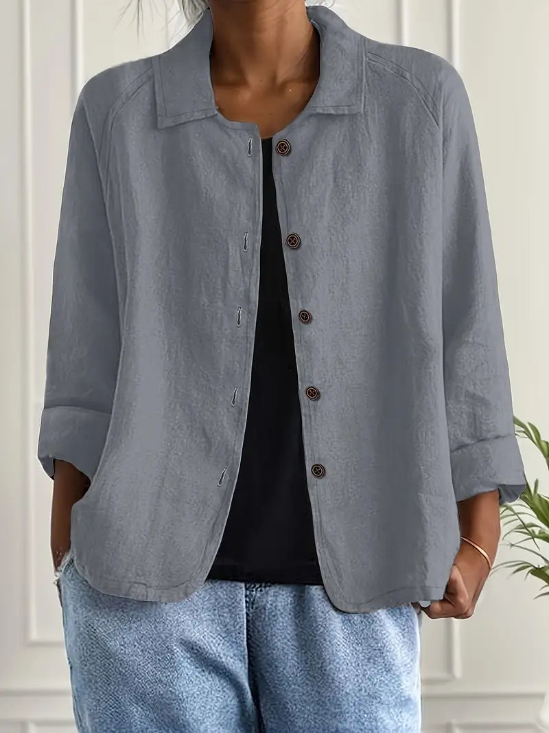 Giada | Women's Lightweight Relaxed Everyday Layering Top original photo 8