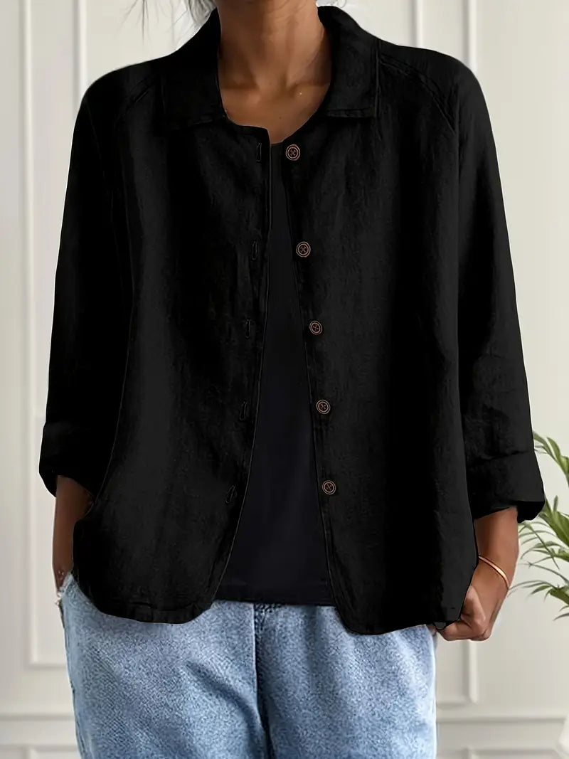 Giada | Women's Lightweight Relaxed Everyday Layering Top original photo 7
