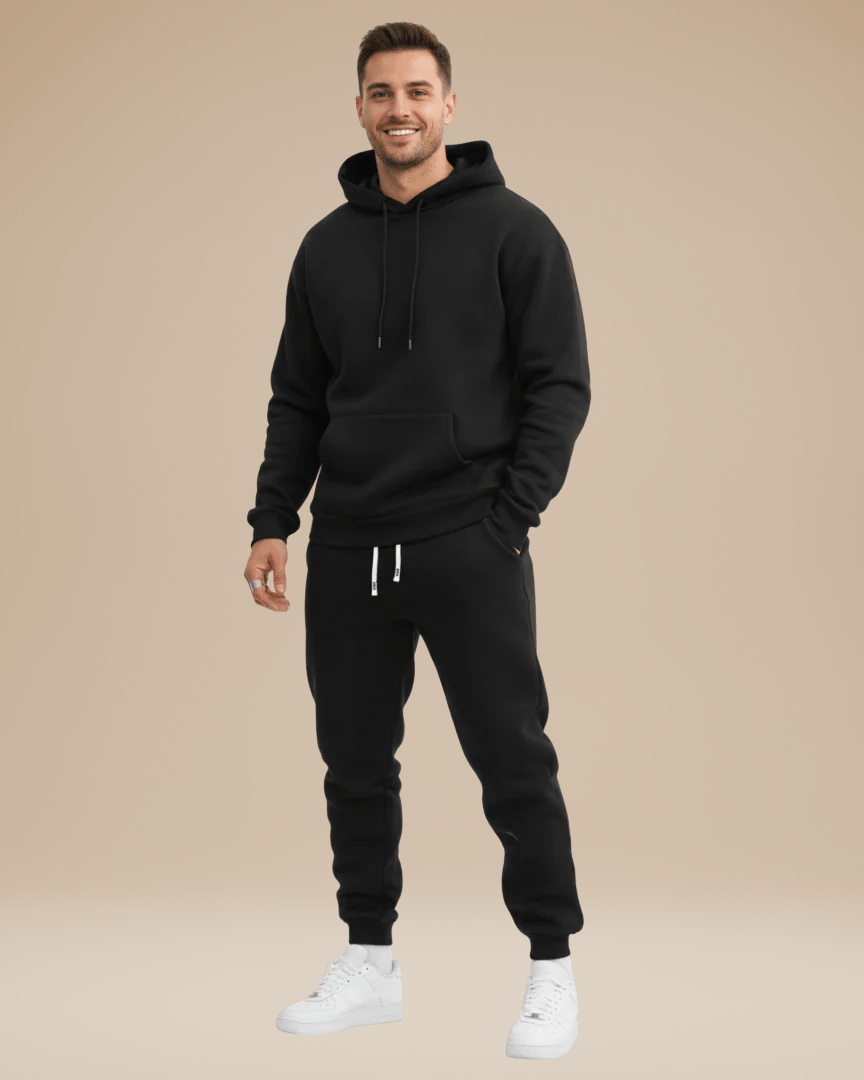 Men's Hooded Sweatshirt and Jogger Trousers Set — original product photo