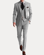 Riccardo textured men's three-piece suit original product photo