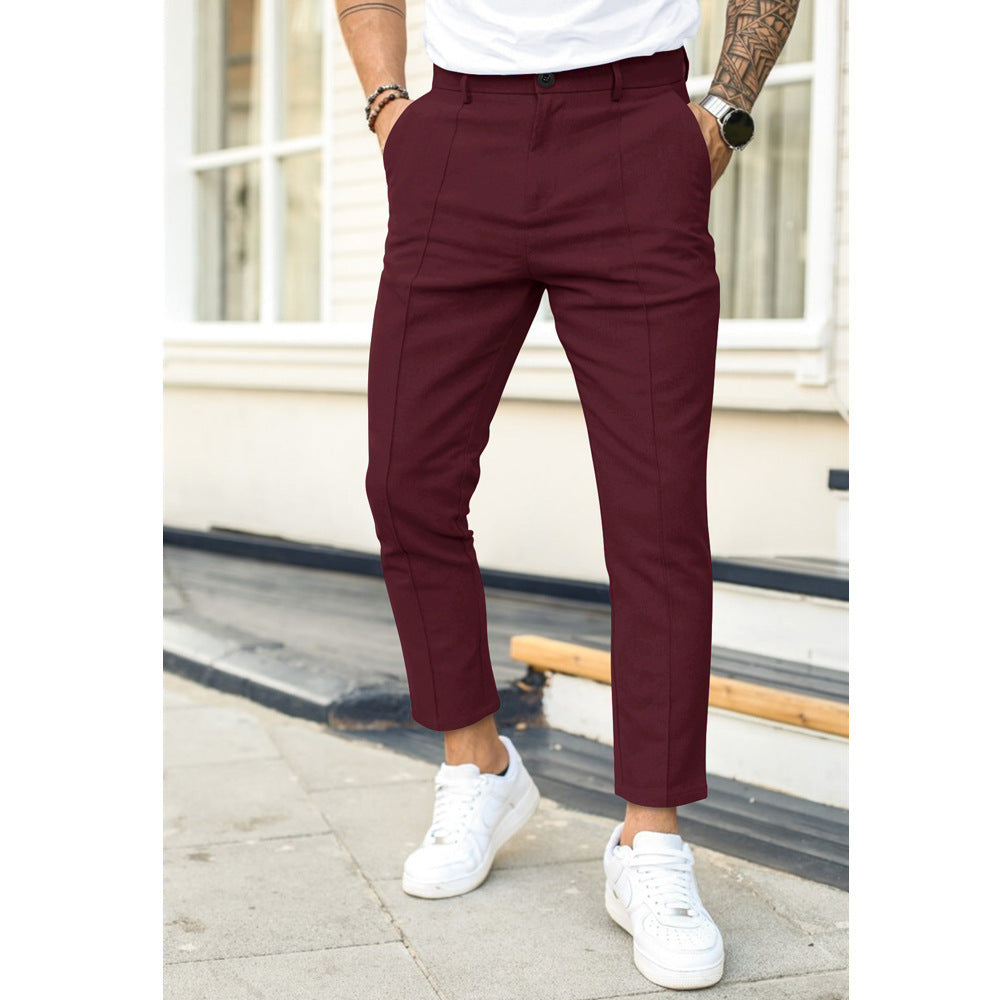 Enzo | Men's Modern-Fit Smart Tailored Trousers – original product photo 5