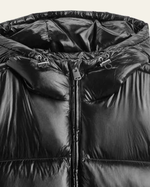 Men's Gloss-Finish Quilted Puffer Jacket — original product photo