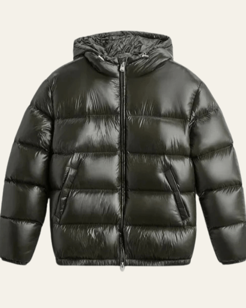 Men's Gloss-Finish Quilted Puffer Jacket — original product photo