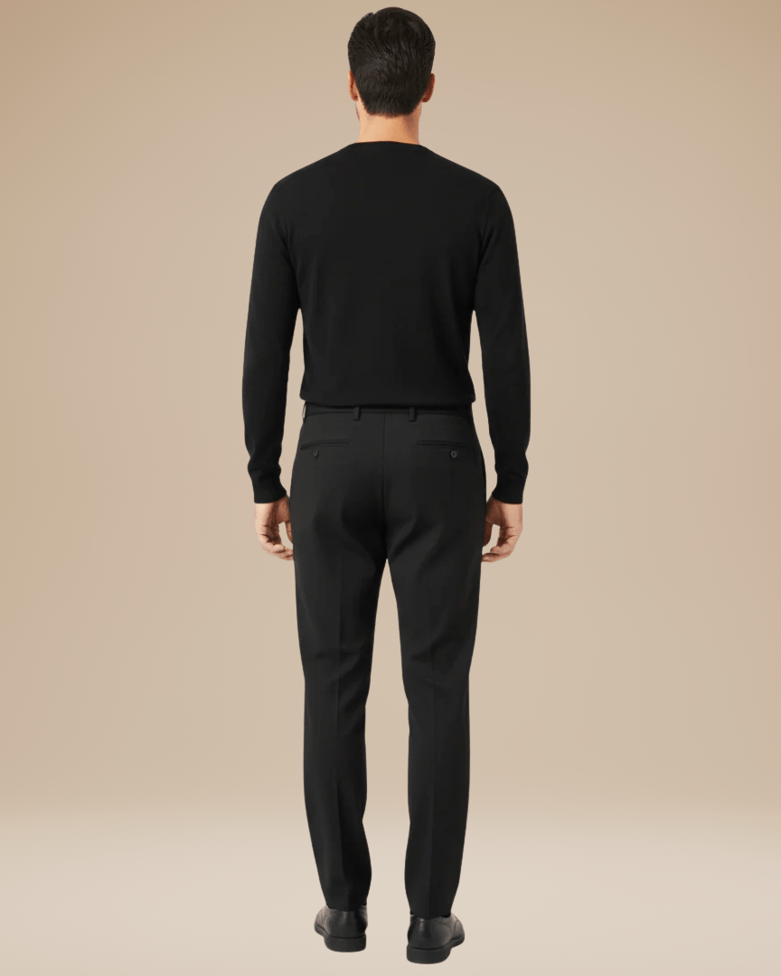 Lorenzo | Men's Slim-Tapered Lightweight Smart-Casual Trousers, original retailer photo 5