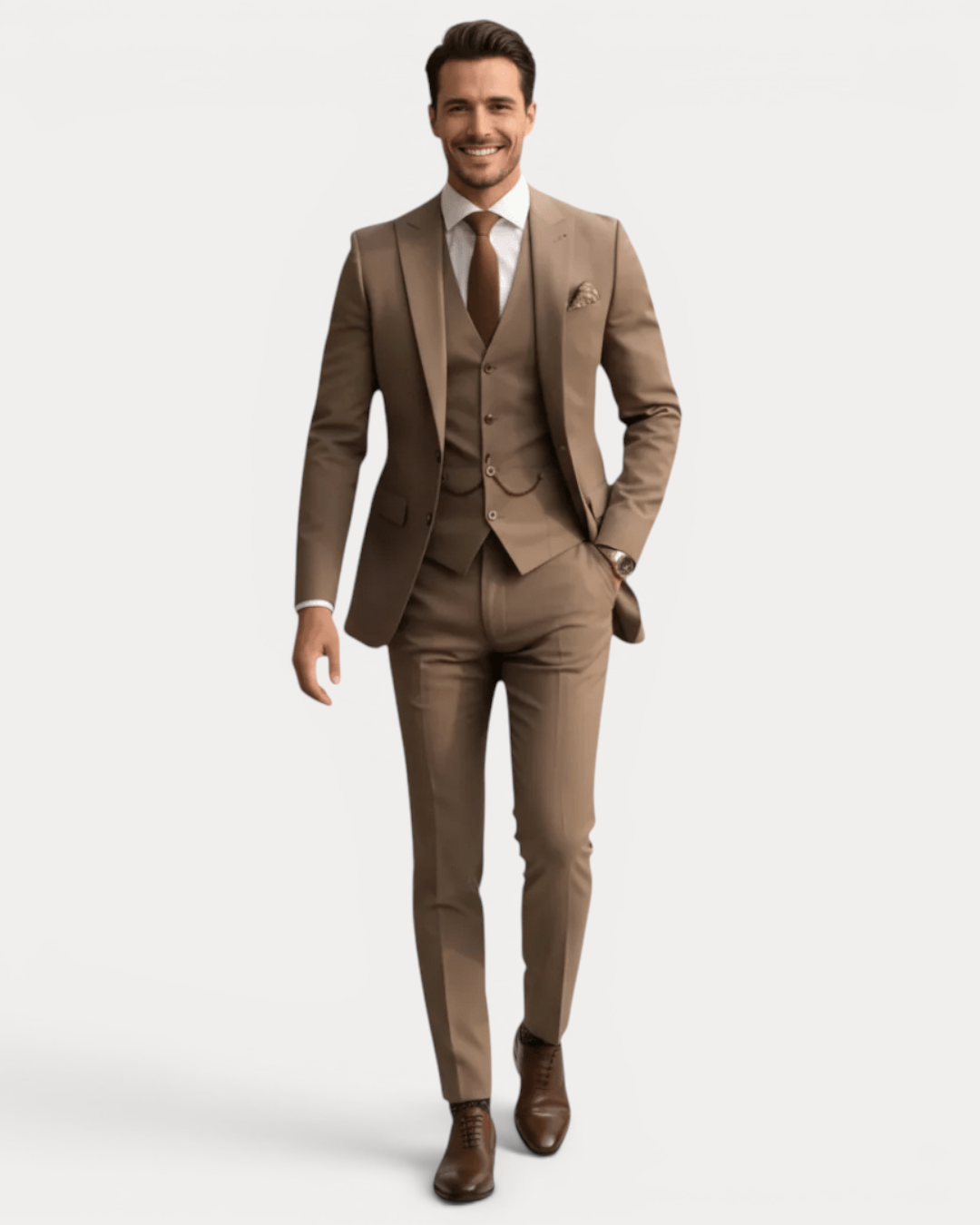 Men's Tailored Three-Piece Formal Suit product image