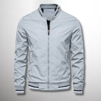 Armando | Men's Zip-Front Casual Jacket – Light Blue