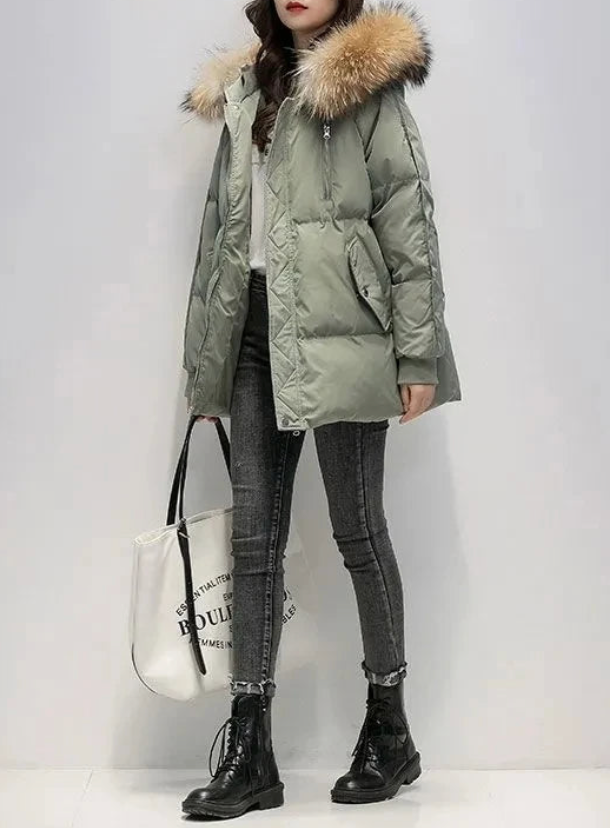 Viola | Women's Relaxed Winter Coat in Classic Colours - source image 2
