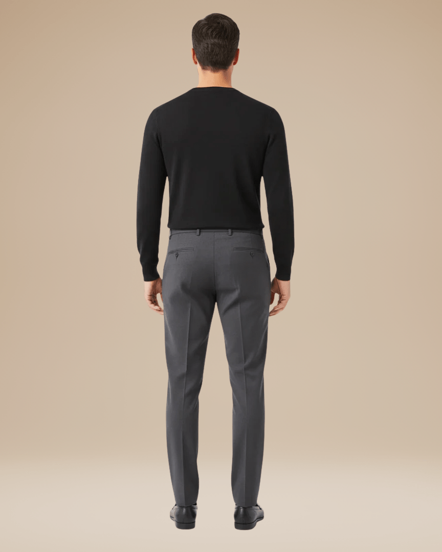 Lorenzo | Men's Slim-Tapered Lightweight Smart-Casual Trousers, original retailer photo 7