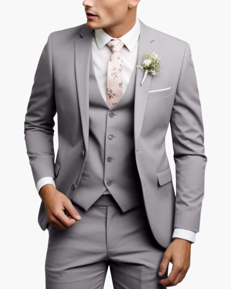 Alberto | Men's Slim-Fit Three-Piece Formal Suit original photo 6
