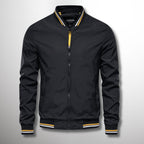 Armando | Men's Zip-Front Casual Jacket – Black