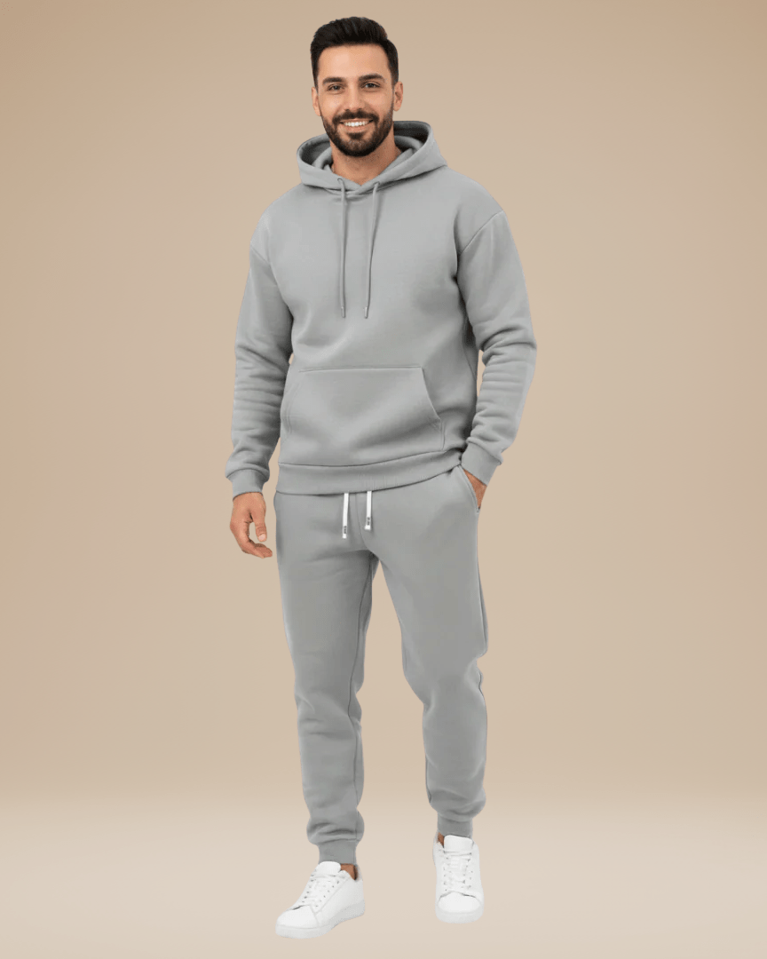 Men's Hooded Sweatshirt and Jogger Trousers Set — original product photo