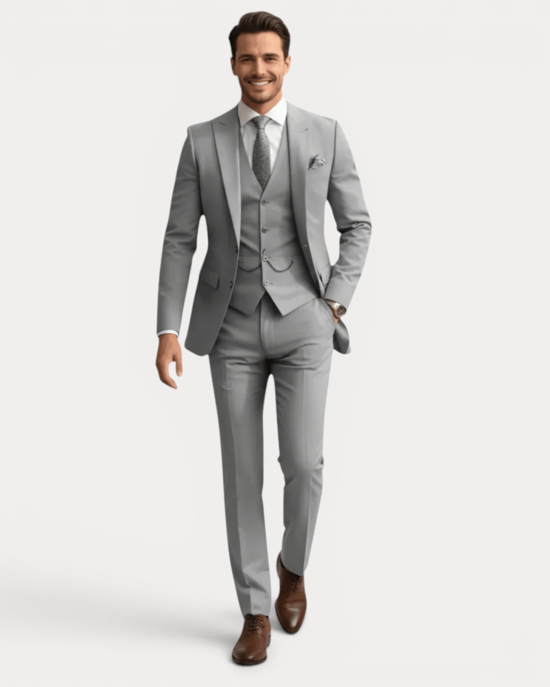 Men's Tailored Three-Piece Formal Suit product image