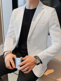 Federico | Blazer da uomo testurizzato con rever a lancia, vestibilità slim e leggera elasticità