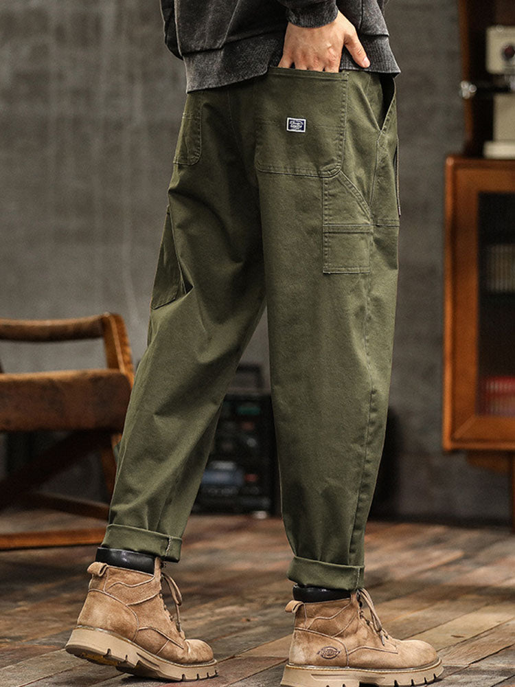 Vittorio | Men's Relaxed Utility Pocket Trousers