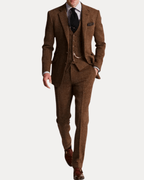 Riccardo textured men's three-piece suit original product photo