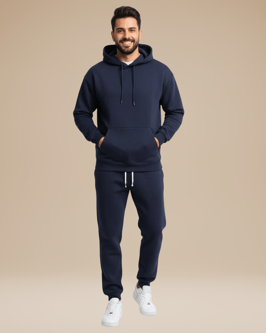 Men's Hooded Sweatshirt and Jogger Trousers Set — original product photo
