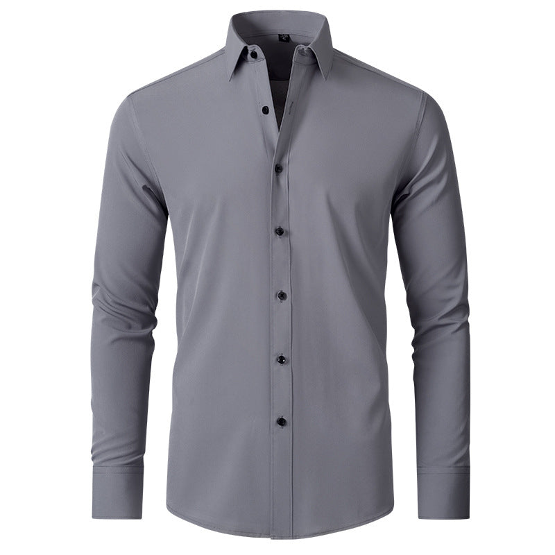 Men's Slim-Fit Button-Front Formal Dress Shirt original product image 7