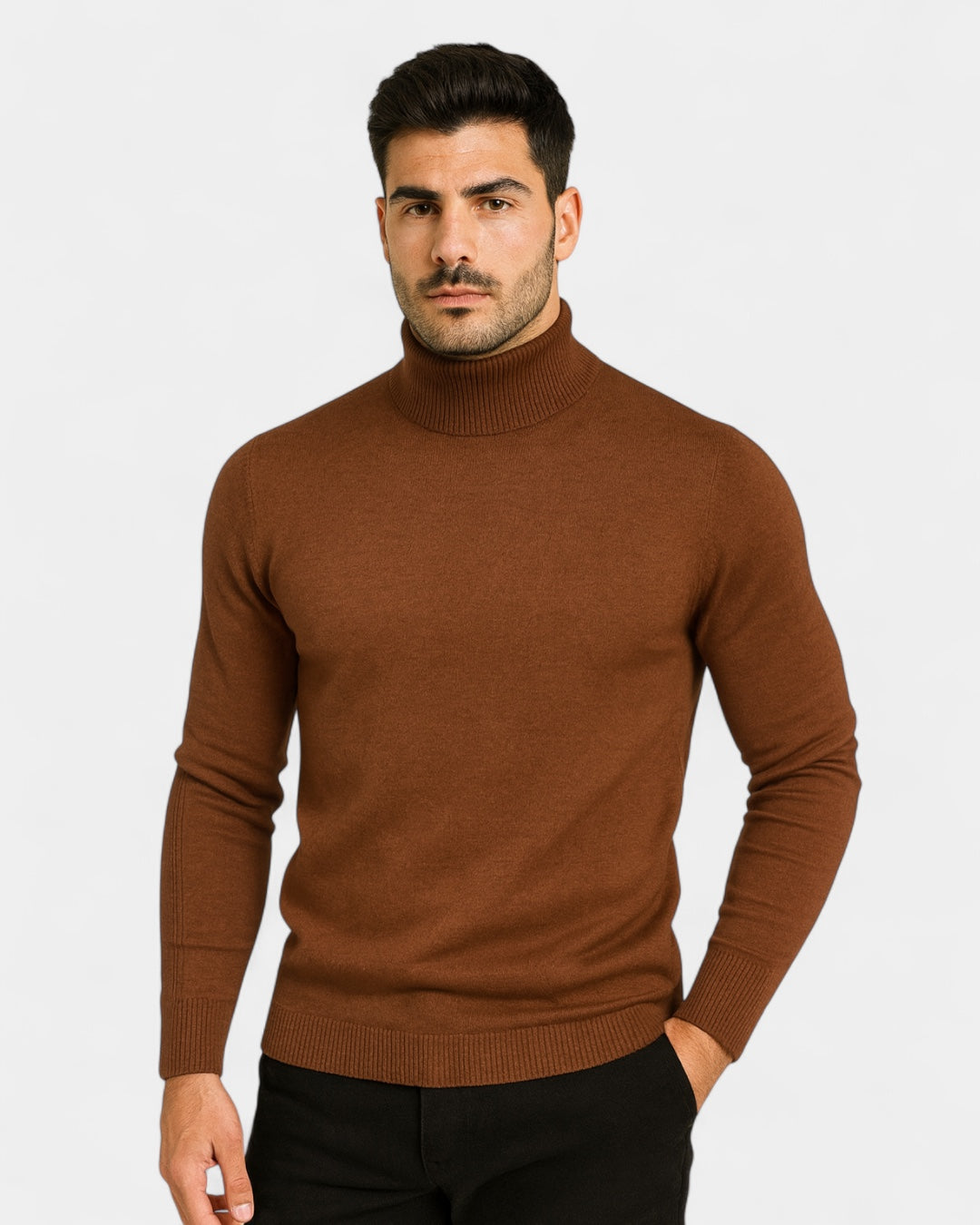 Giorgio | Men's Slim-Fit Ribbed High-Neck Turtleneck Sweater, original retailer photo 11