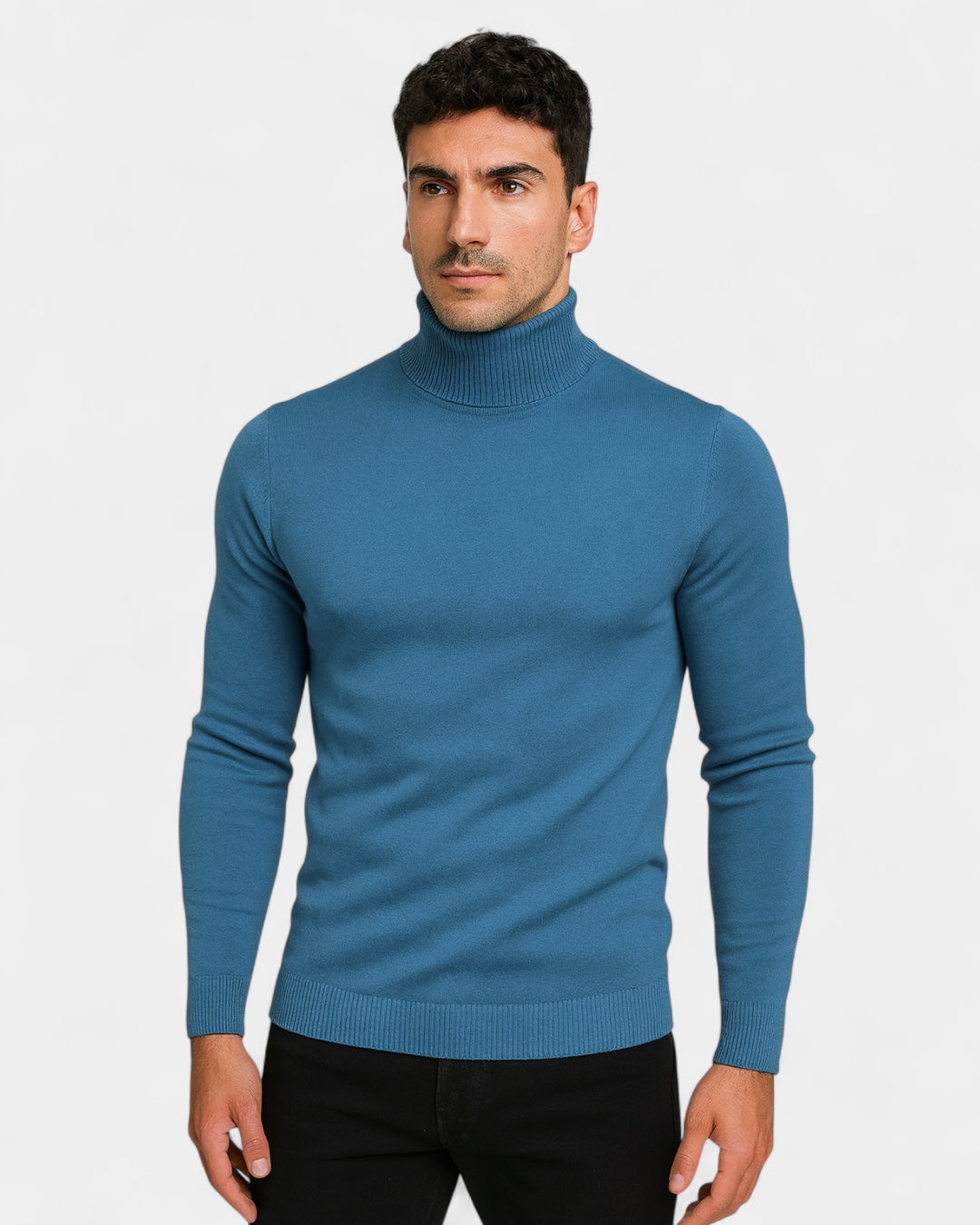 Giorgio | Men's Slim-Fit Ribbed High-Neck Turtleneck Sweater, original retailer photo 1