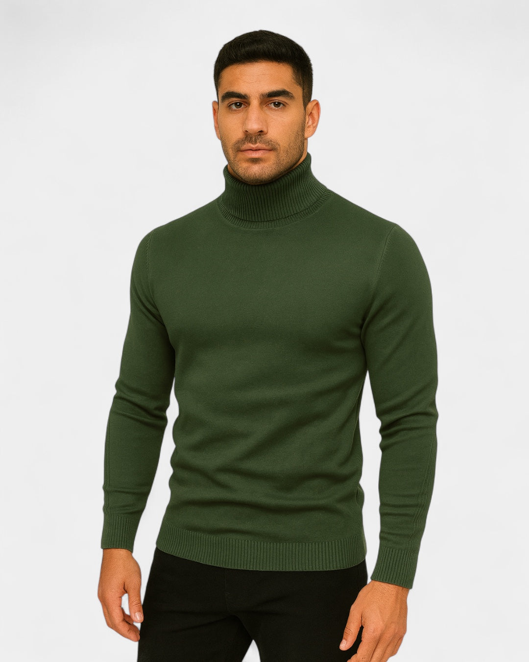 Giorgio | Men's Slim-Fit Ribbed High-Neck Turtleneck Sweater, original retailer photo 15