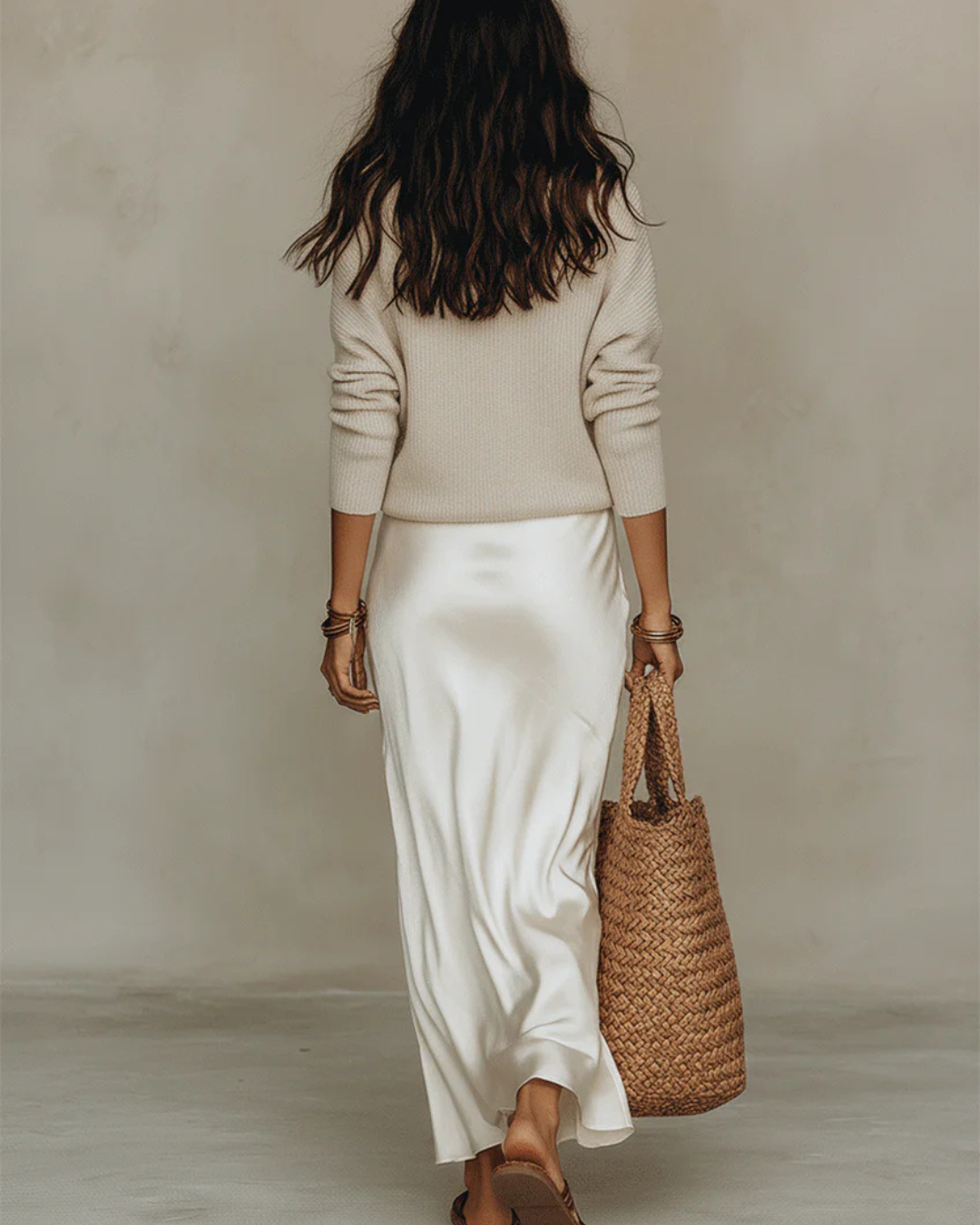 Celestina | Women's Satin-Look Midi Dress with Matching Sweater Set - original image 9