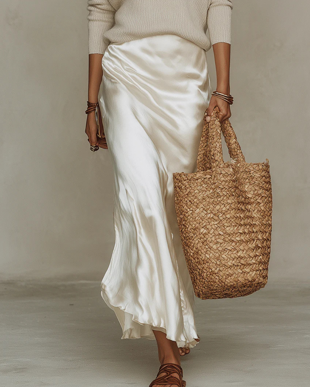 Celestina | Women's Satin-Look Midi Dress with Matching Sweater Set - original image 10