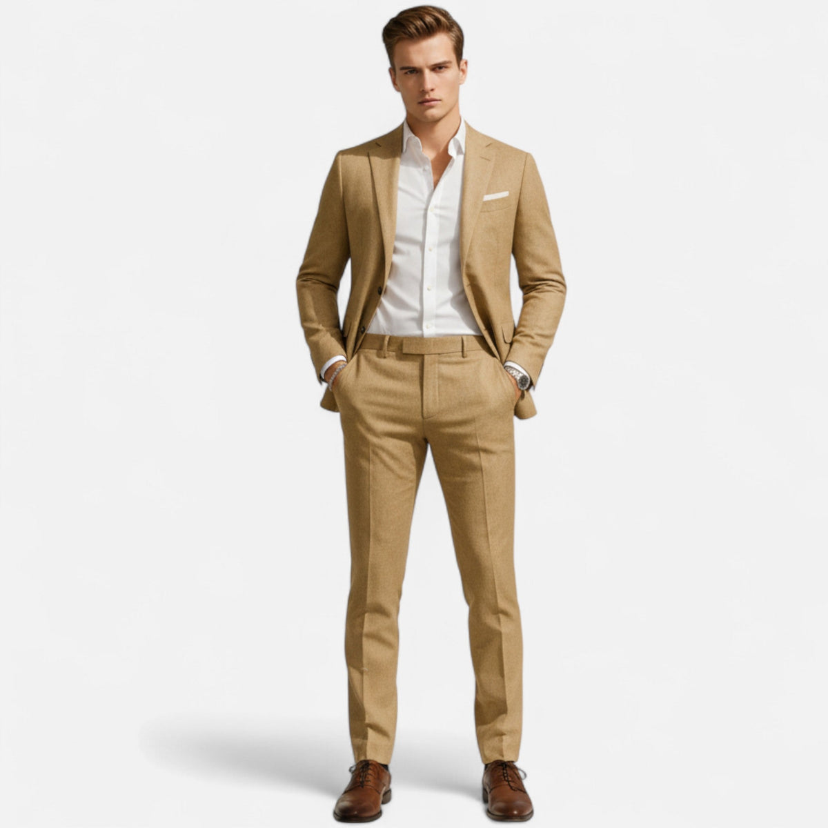 Leopoldo Men's Relaxed Classic Two-Piece Suit original product view