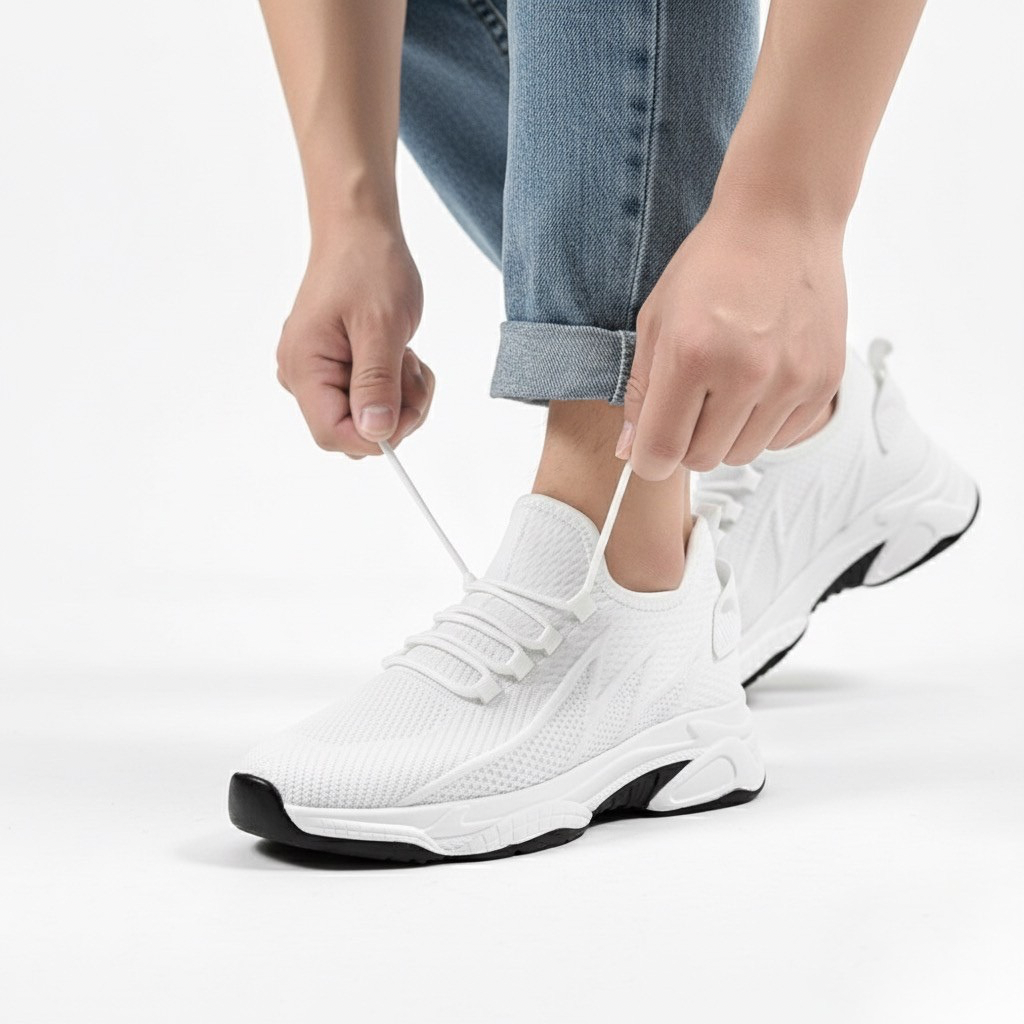 Renato | Men's Internal-Lift Low-Top Sneakers with Sculpted Sole – original product photo 3