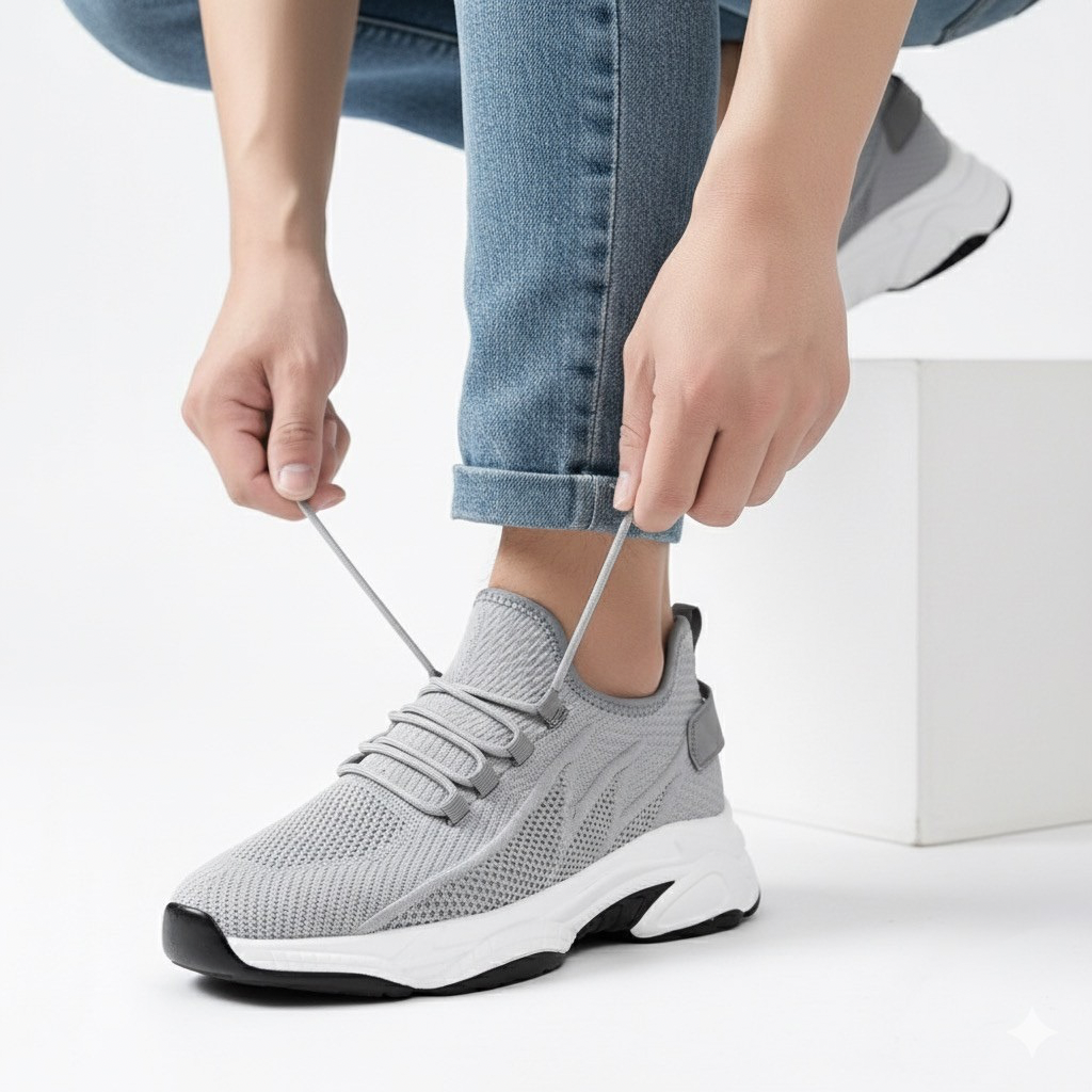 Renato | Men's Internal-Lift Low-Top Sneakers with Sculpted Sole – original product photo 12