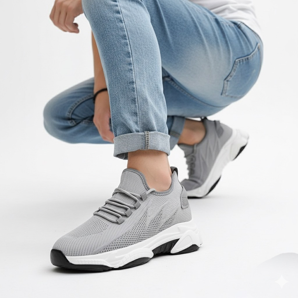 Renato | Men's Internal-Lift Low-Top Sneakers with Sculpted Sole – original product photo 11