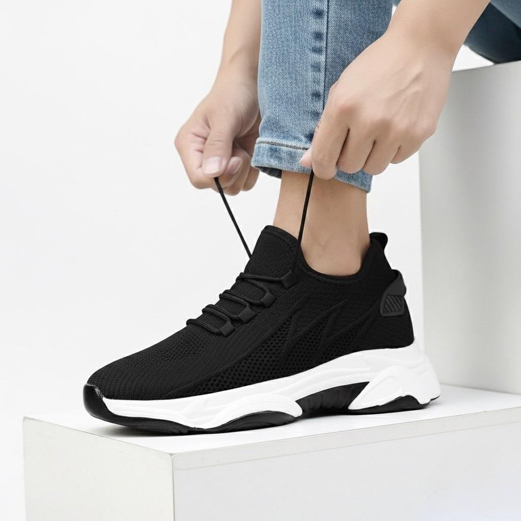 Renato | Men's Internal-Lift Low-Top Sneakers with Sculpted Sole – original product photo 9
