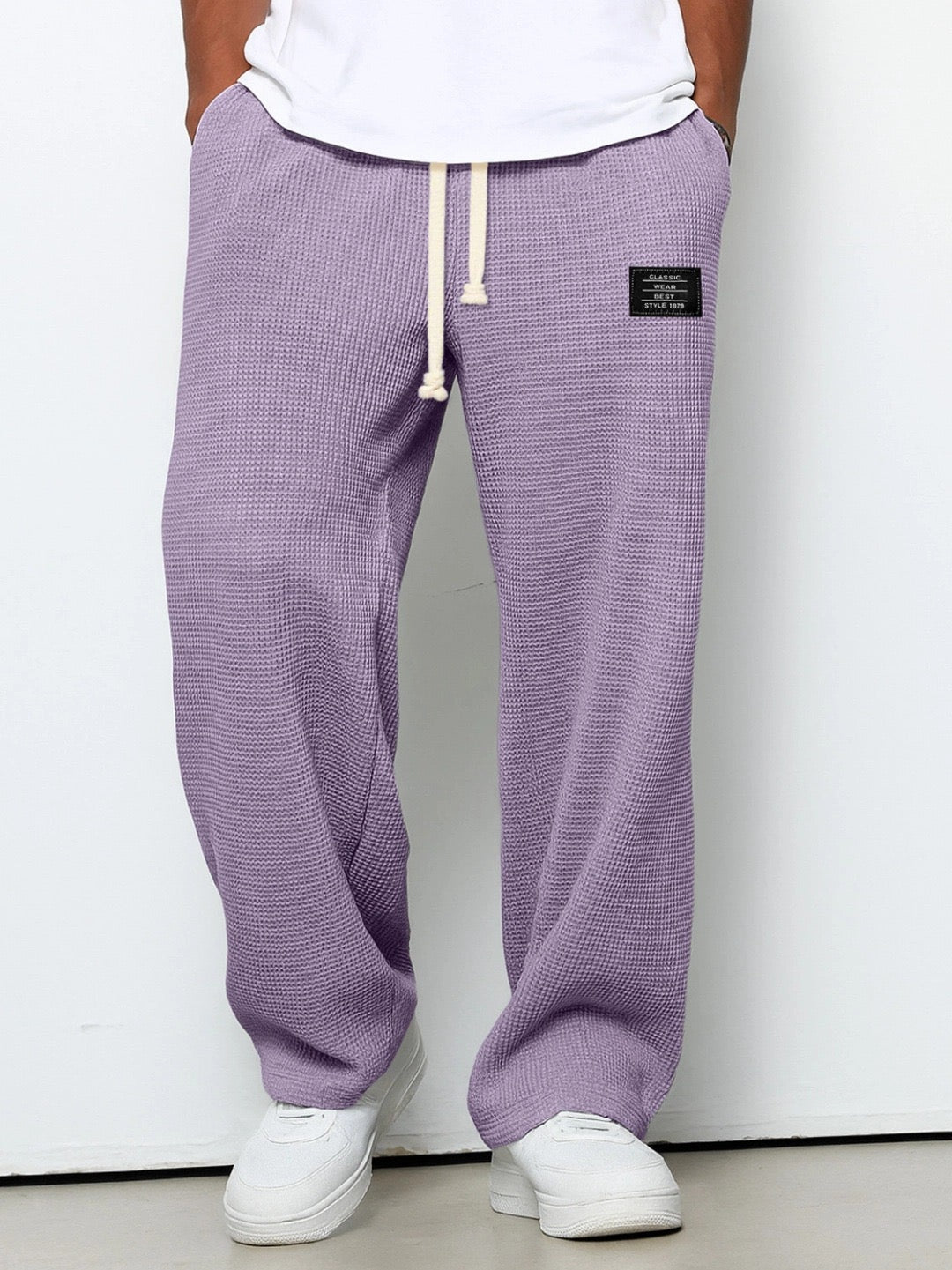Men's Relaxed Straight-Leg Drawstring Trousers original photo 10