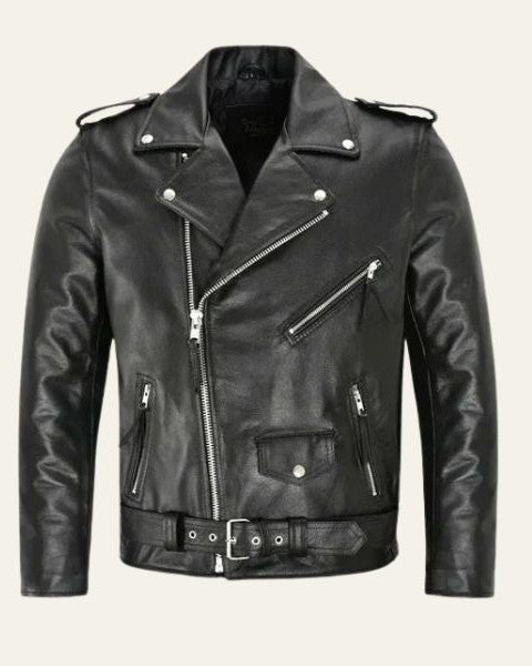 Men's Minimalist Faux-Leather-Look Jacket — original product photo