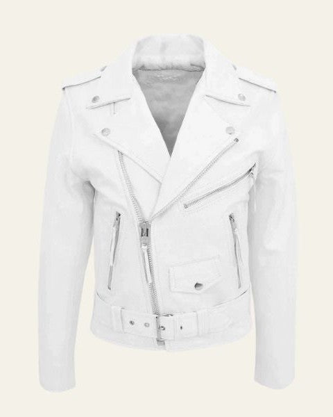 Men's Minimalist Faux-Leather-Look Jacket — original product photo