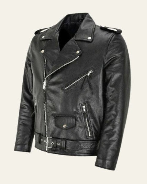 Men's Minimalist Faux-Leather-Look Jacket — original product photo