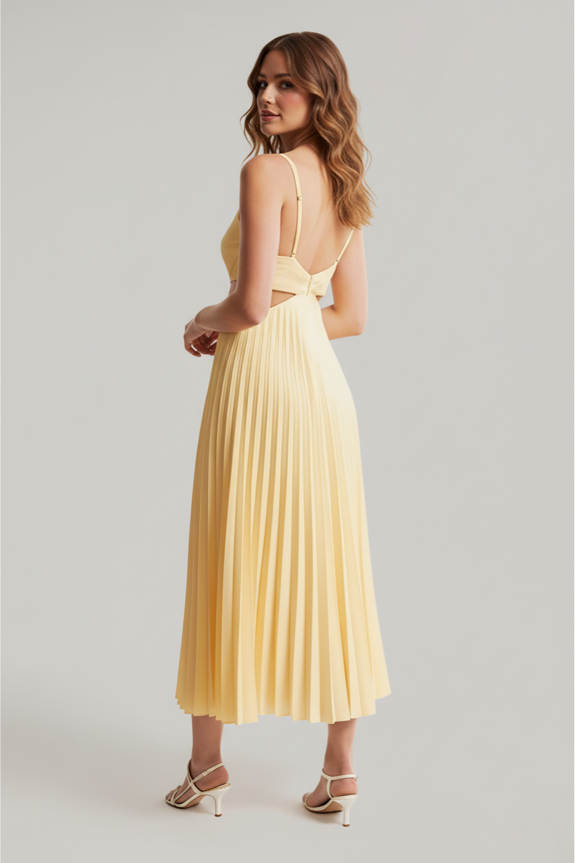 Francesca pleated midi dress original product photo
