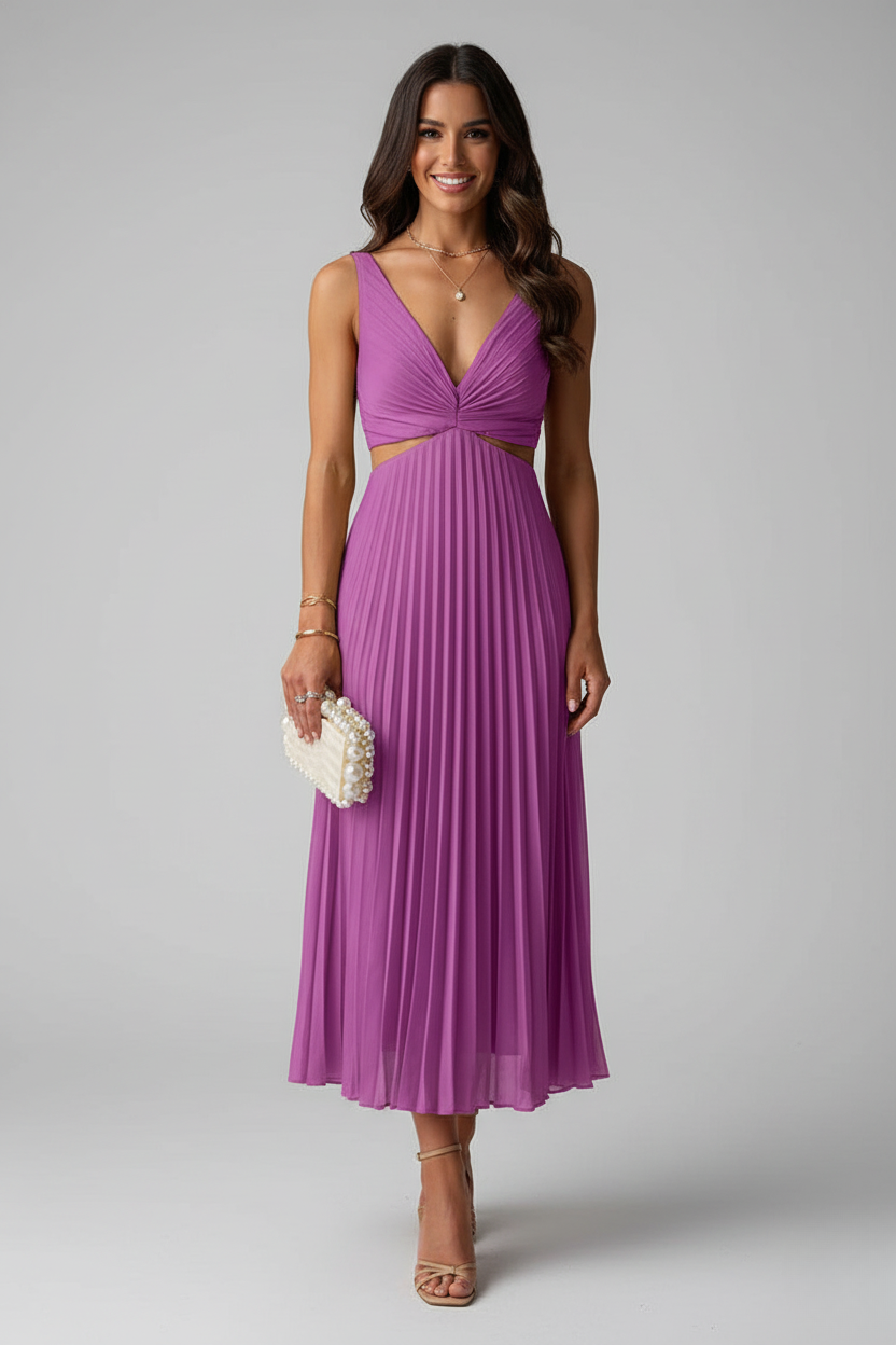 Francesca pleated midi dress original product photo