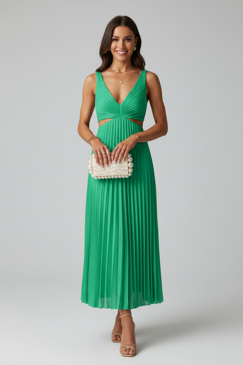 Francesca pleated midi dress original product photo
