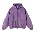 Men's Batik-Wash Full-Zip Hooded Sweatshirt original item photo